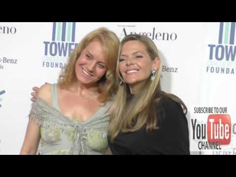 Eileen Grubba and Christina Simpkins at Tower Cancer Research Foundation's Tower Of Hope Gala outsid