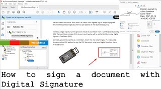 How to sign a document with Digital Signature?