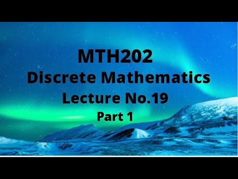 MTH202 (Discrete Mathematics) Lecture 19 ( Sequence) Part 1