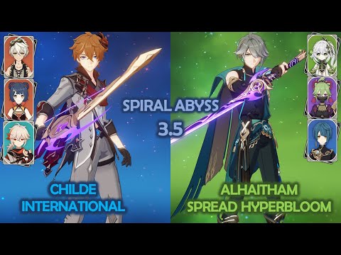 3.5 Abyss Childe International & Alhaitham Quickbloom Genshin Impact