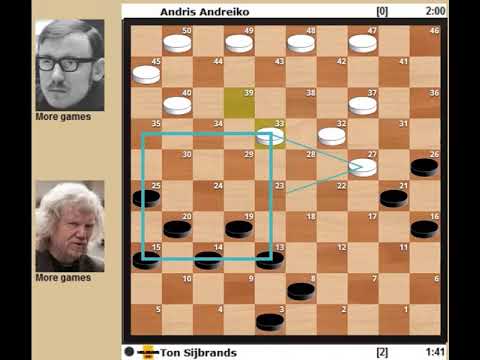 Sijbrands vs Andreiko  | World Cup Match KNDB 1973 | Calculations and Judging Positions