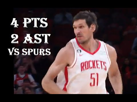 Boban Marjanovic  4 Pts 2 Ast SA Spurs vs Houston Rockets HIGHLIGHTS