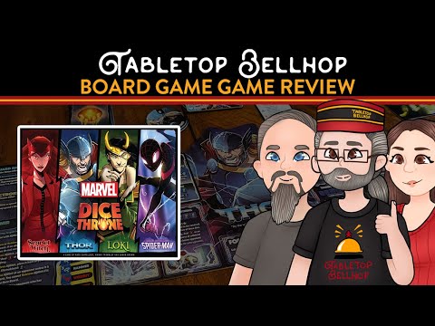 Marvel Dice Throne Review, A look at the four hero set with Scarlet Witch, Spider-Man, Thor and Loki