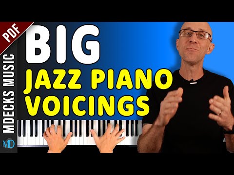 Easy Jazz Piano Voicings Exercise to Master Big Chords for All Levels. #jazzpianolessons