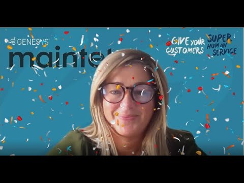 Helen Briggs, Senior VP EMEA at Genesys wishes Maintel a happy 30th birthday