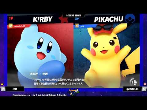 qwertz143 (Kirby) vs Jolt (Pikachu) - SSB India May 4