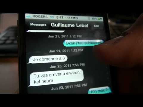 comment modifier un sms recu