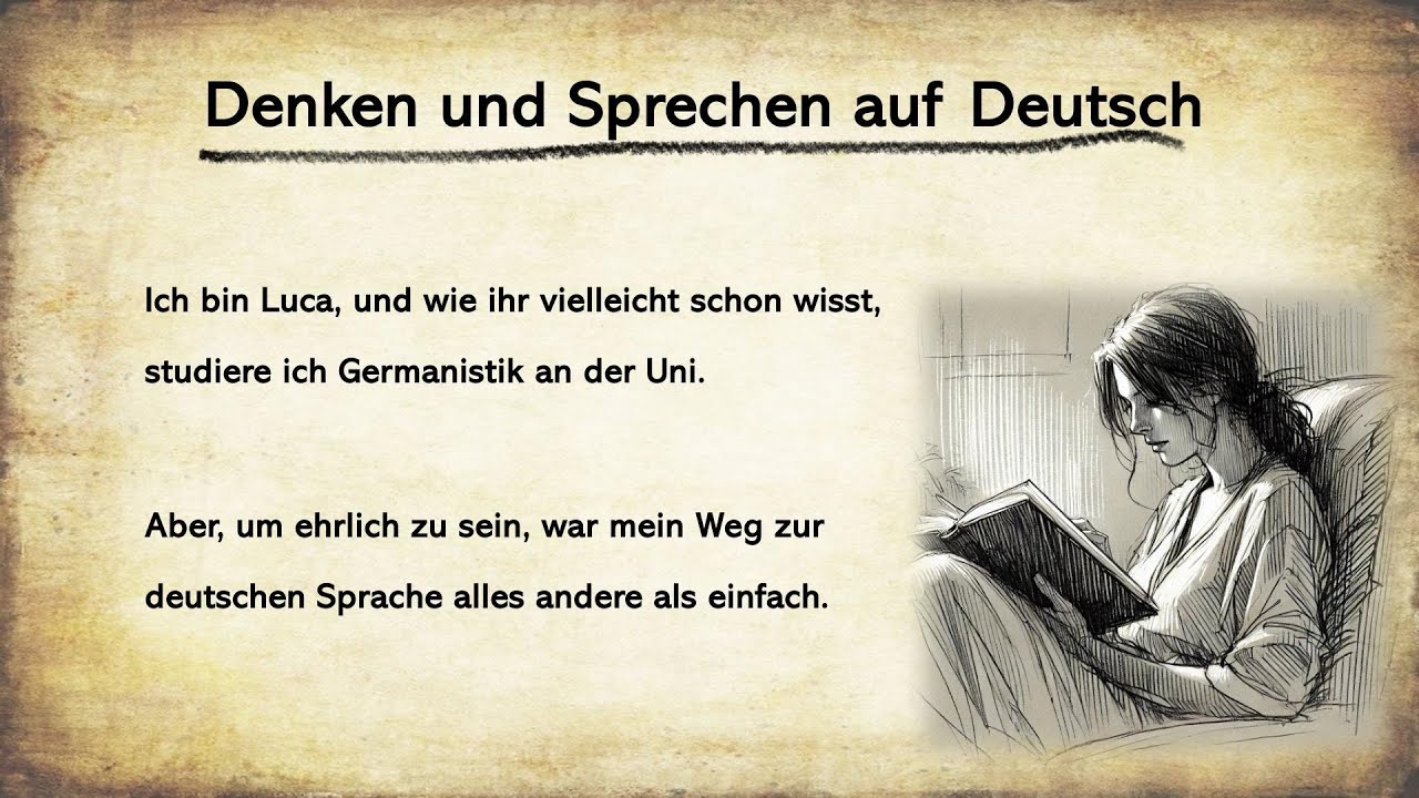 Thinking and speaking in German || Denken und Sprechen auf Deutsch || German Podcast || Easy German