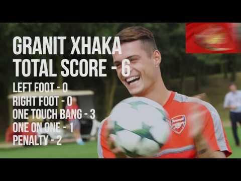 When Granit Xhaka took on the 5 Shot Challenge!2017 08 27 ARSENAL MEDIA