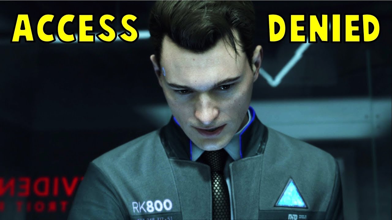 Connor Trying Hard To Find Hank's F#cking Password - Detroit Become Human