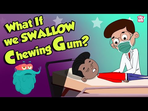 What If We Swallow Chewing Gum? | Swallowing Bubble GUM | Dr Binocs Show | Peekaboo Kidz