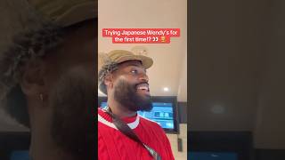 Japanese Wendy’s is WEIRD 🥴 #japan #wendy’s #mukbang #food #americanabroad #culture