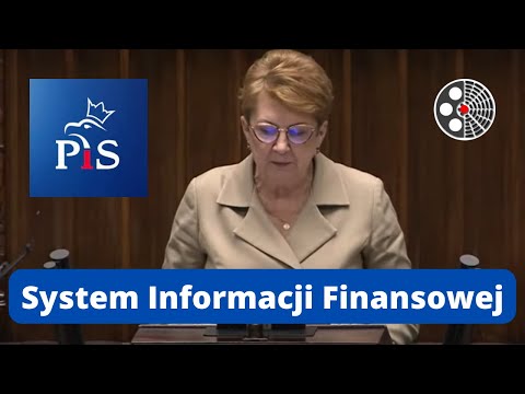 Teresa Wargocka przedstawia sprawozdanie ws. systemu informacji