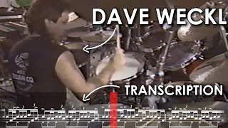 Dave Weckl Drum Solo Transcription – Japan, 1986