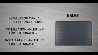 DoorHan sectional door RSD01 - installation video