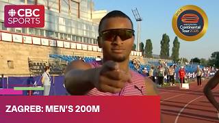 Andre De Grasse races in men's 200m sprint at Continental Tour meet in Zagreb | #CBCSports