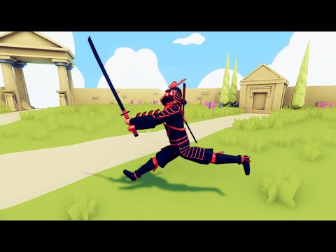 SAMURAI MASTER VS 50x UNITS -TOTALLY ACCURATE BATTLE SIMULATOR TABS GAMEPLAY