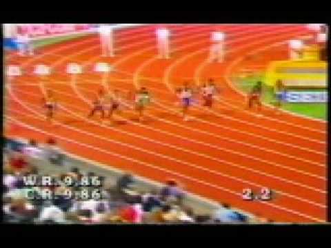 Linford Christie, 1993 WC, 100m USA Feed