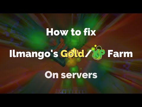 How to fix ilmango's Minecraft Gold/XP Farm On Servers