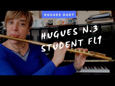 HUGUES - LA SCUOLA DEL FLAUTO op.5  N.3 Completo  -  I grado