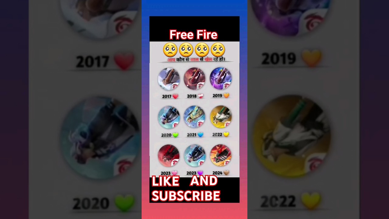 Free Fire Logo Evolution 2017 to 2024 | FF Logo Change Shorts | Viral Gaming Shorts