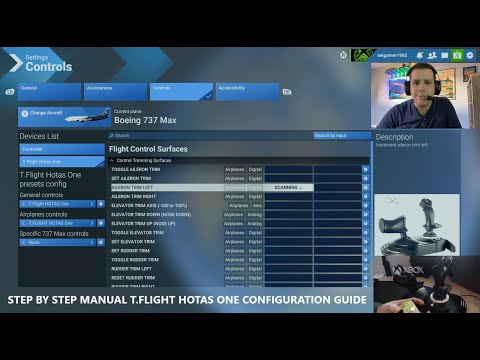 Manual AIRPLANE Configuration For THRUSTMASTER T.FLIGHT HOTAS ONE | MSFS2024 | Step By Step Guide