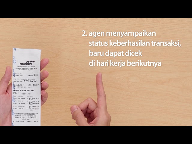 Thumbnail video Cara Transfer ke Bank Lain 
				dengan Debit Mandiri milik Agen