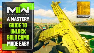 Modern Warfare 2: UNLOCKING GOLD Camo Made Easy... (Mastery Camo Guide)