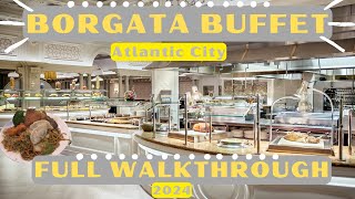 BORGATA Buffet Atlantic City | FULL Walkthrough 2024 | Is It WORTH It! | All Options NEW YEARS DAY!