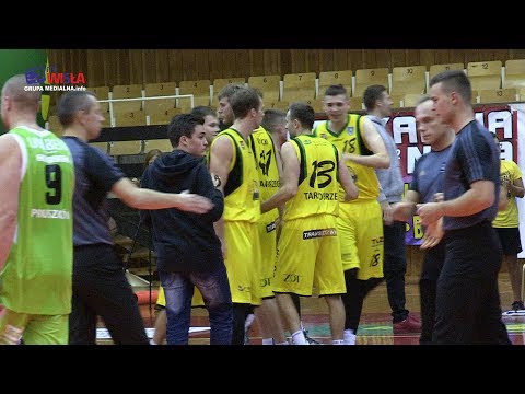SIARKA TARNOBRZEG - ZNICZ BASKET PRUSZKÓW 85:78 (38:42) - FRAGMENTY MECZU I WYWIADY