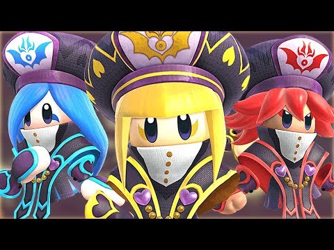 Kirby vs Jambastion Mages Battle - Attacks Comparison (Future DLC Characters - Kirby Star Allies)