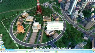 SimCity 5 - 3 way stacked intercection city - Amazing