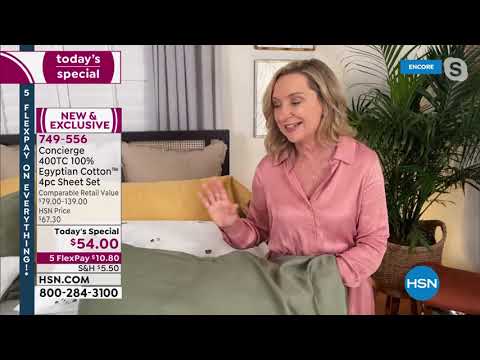 HSN | Home Labor Day Sale - Concierge Collection Bedding 09.03.2021 - 02 AM