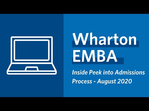 Admissions Process Webinar: Wharton MBA Program for Executives