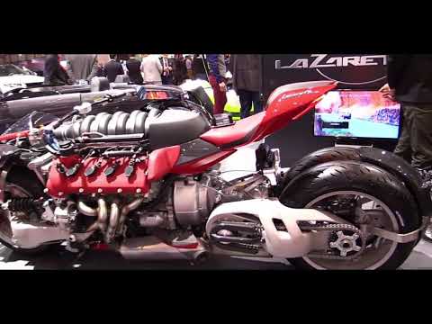 Lazareth LM847 4 Wheels Bike with Maserati V8 Engine | Walkaround & First Look | Motor Show