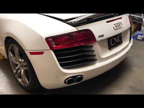 Audi R8 v8 rev9 track edition titanium exhaust cold start ( rev9 power )
