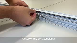 Horrex Aluminium flyscreen door cord tensioning instruction video