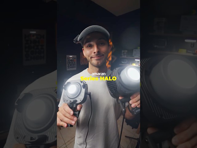 Vídeo relacionado con Luz de Video LED COB compacta Amaran Halo 100x de 100 W CCT, 2700 K - 6500 K, Montura Bowens, luz Continua, 9 Efectos, Control por App para fotografía, Fabricada por Aputure.