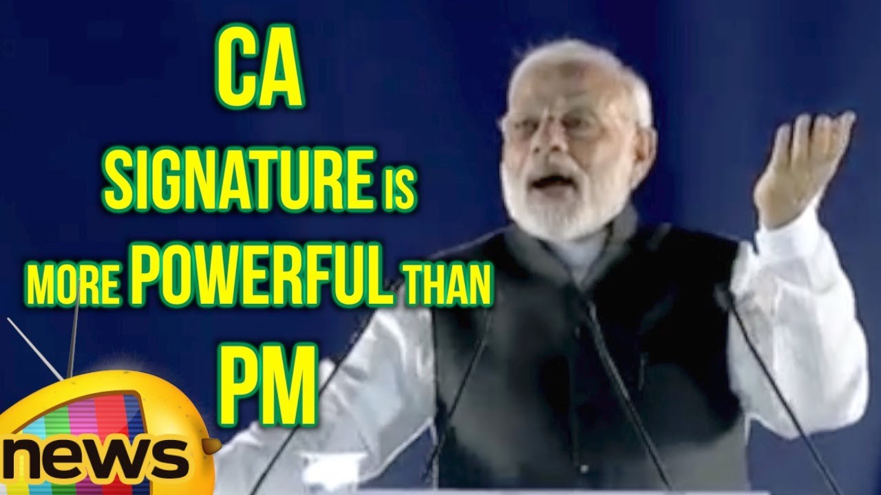 CA Signature is More Powerful Than President Promise Says PM Modi | Mango News
