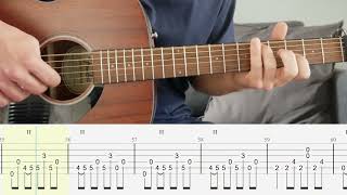 Heartbeats - José González - Guitar Tutorial + TABS on screen
