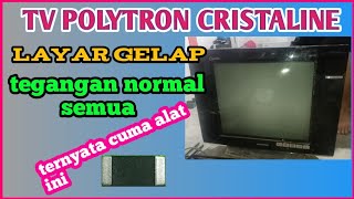 Download lagu Polytron crystal tube TV, normal voltage, dark picture mp3