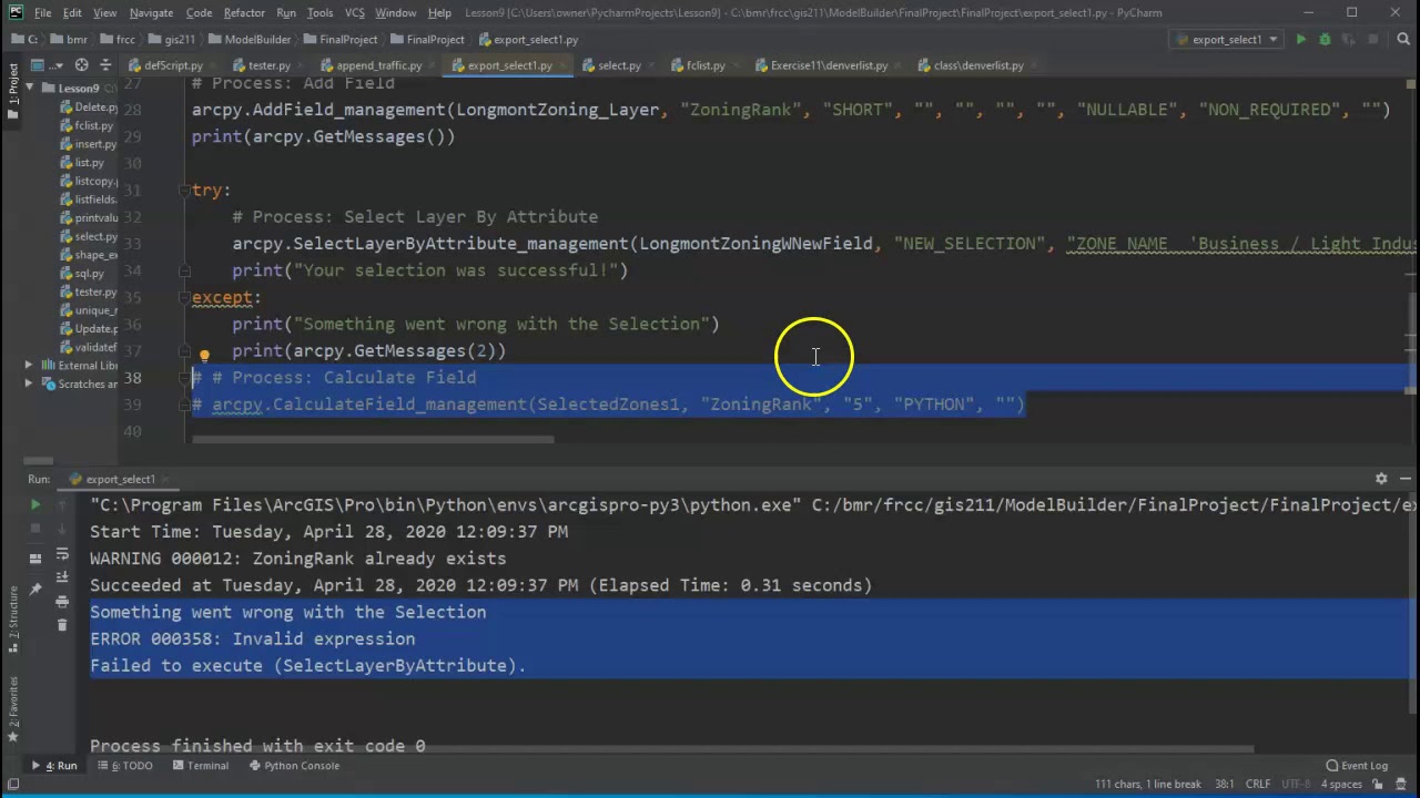 ModelBuilder to Python pt 3