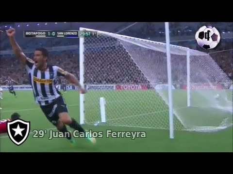 Gol Juan Carlos Ferreyra - Botafogo 1 Vs San Lorenzo 0 - Copa Libertadores 2014 - 2da Ronda