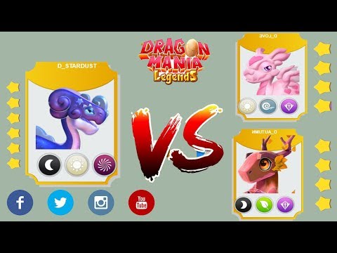 D- STARDUST vs D_AUTUMN | ENCHANT DRAGON BATTLE | Dragon Mania Legends | part 1201 HD