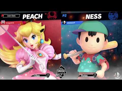 Smash @ Miz's WiFi Sub Tourney - K.Blaze (Bayonetta, Peach) vs. Blueboy (Ness) Losers Semis