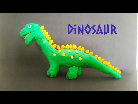 How to make a Dinosaur with play doh/Clay modelling Dinosaur/DIY Play doh Dinosaur