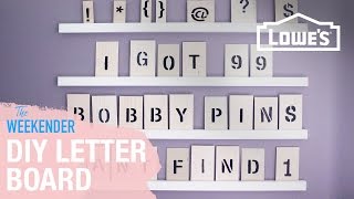 DIY Letter Board