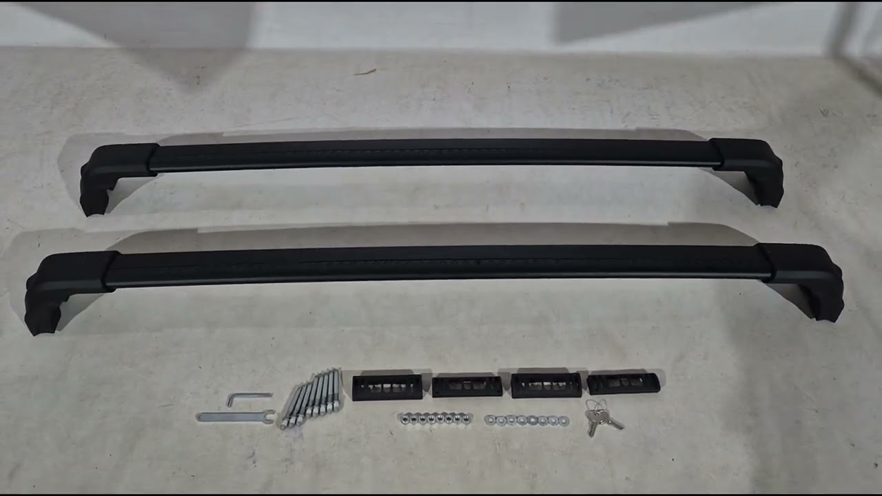 Ford Custom 2013-2022 гг. Багажник (поперечины) на штатные места Ecem V3 Special (2 шт) Video 2