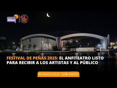FESTIVAL DE PEÑAS 2025: EL ANFITEATRO LISTO PARA RECIBIR A LOS ARTISTAS Y AL PÚBLICO