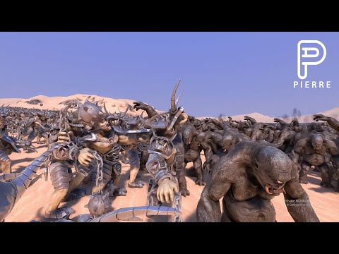 15.000 Giant Ogres vs 15.000 Giant Cyclops- Ultimate Epic Battle Simulator 2- UEBS 2